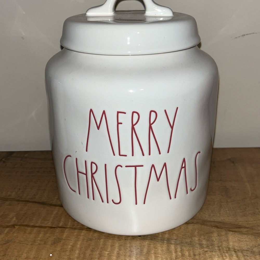 Rae Dunn Merry Christmas Canister